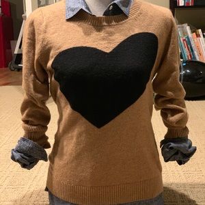 J.crew heart sweater